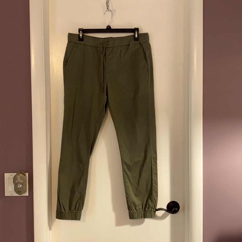 Olive green khaki joggers